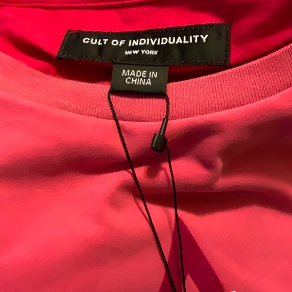 NWT Cult of Individuality Shimuchan Logo Short Sleeve Shirt in Vintage Red (S) - Picture 6 of 7